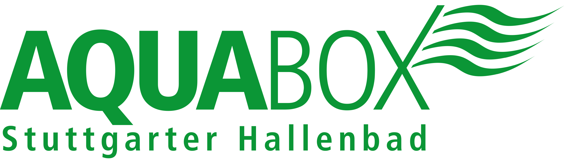 Das Logo des mobiles Schwimmbades AQUABOX in Zuf